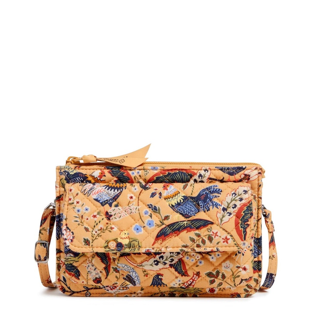 Vera Bradley RFID Wallet Crossbody French Hen